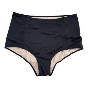 Kortni Jeane High Waisted Swim Bottoms | Black | 2X